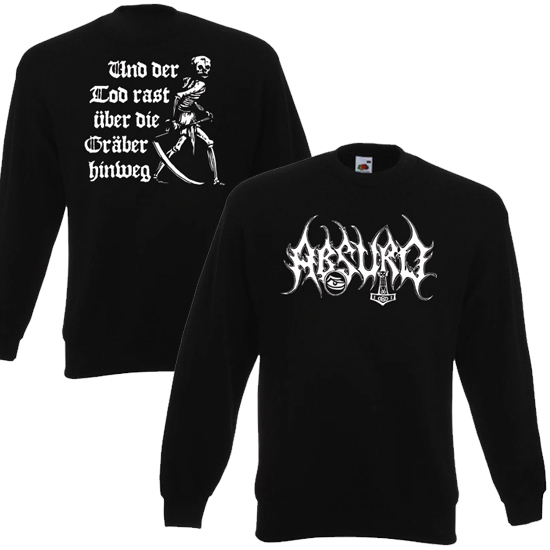 Sweatshirt- Absurd - Der Tod rast über die Gräber hinweg Sweatshirt- Absurd - Der Tod rast über die Gräber hinweg
