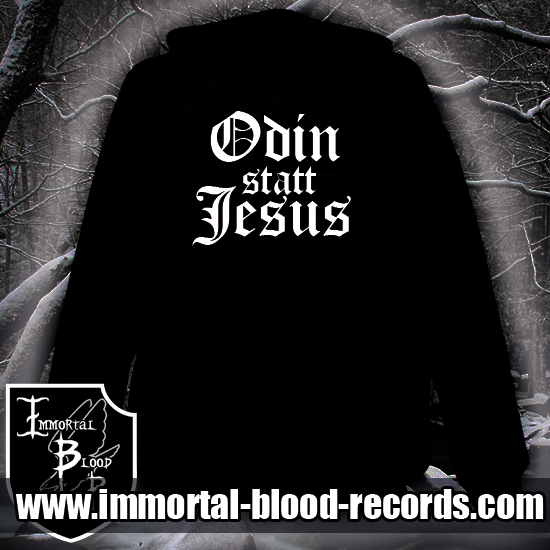 Kapuzensweatshirt- Odin statt Jesus 1 Kapuzensweatshirt- Odin statt Jesus 1