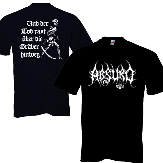 T-Shirt- Absurd - Der Tod rast über die Gräber hinweg T-Shirt- Absurd - Der Tod rast über die Gräber hinweg