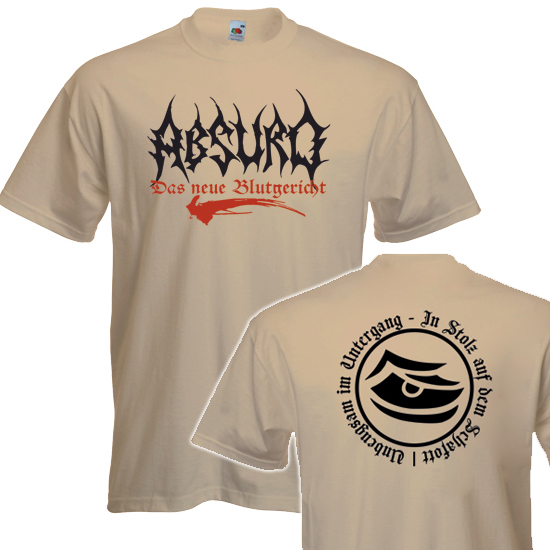 T-Shirt- Absurd - Das neue Blutgericht beige T-Shirt- Absurd - Das neue Blutgericht beige