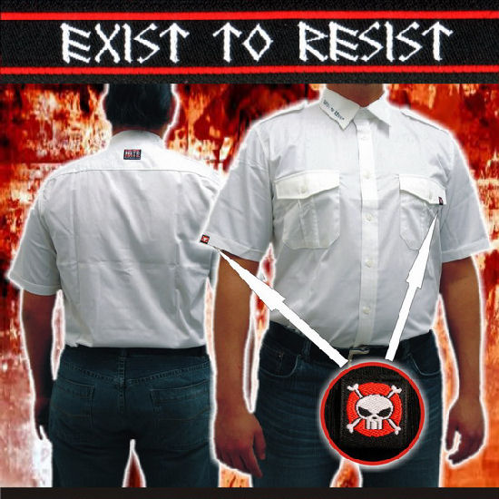 Society-Hemd weiß/kurz