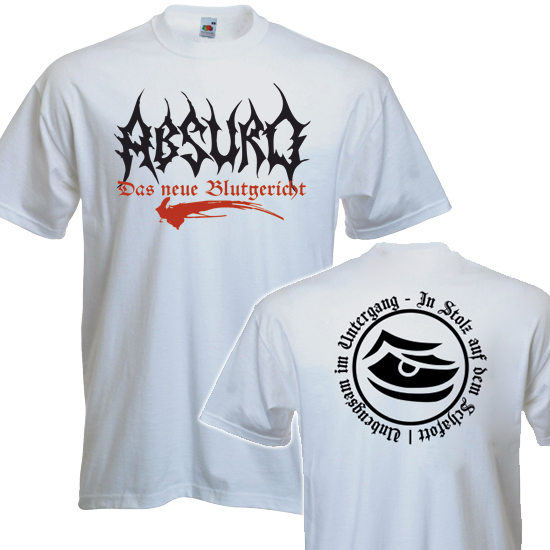 T-Shirt- Absurd - Das neue Blutgericht weiss T-Shirt- Absurd - Das neue Blutgericht weiss