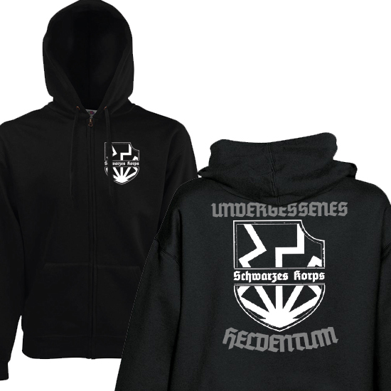 Zip Jacke- Schwarzes Korps Zip Jacke- Schwarzes Korps